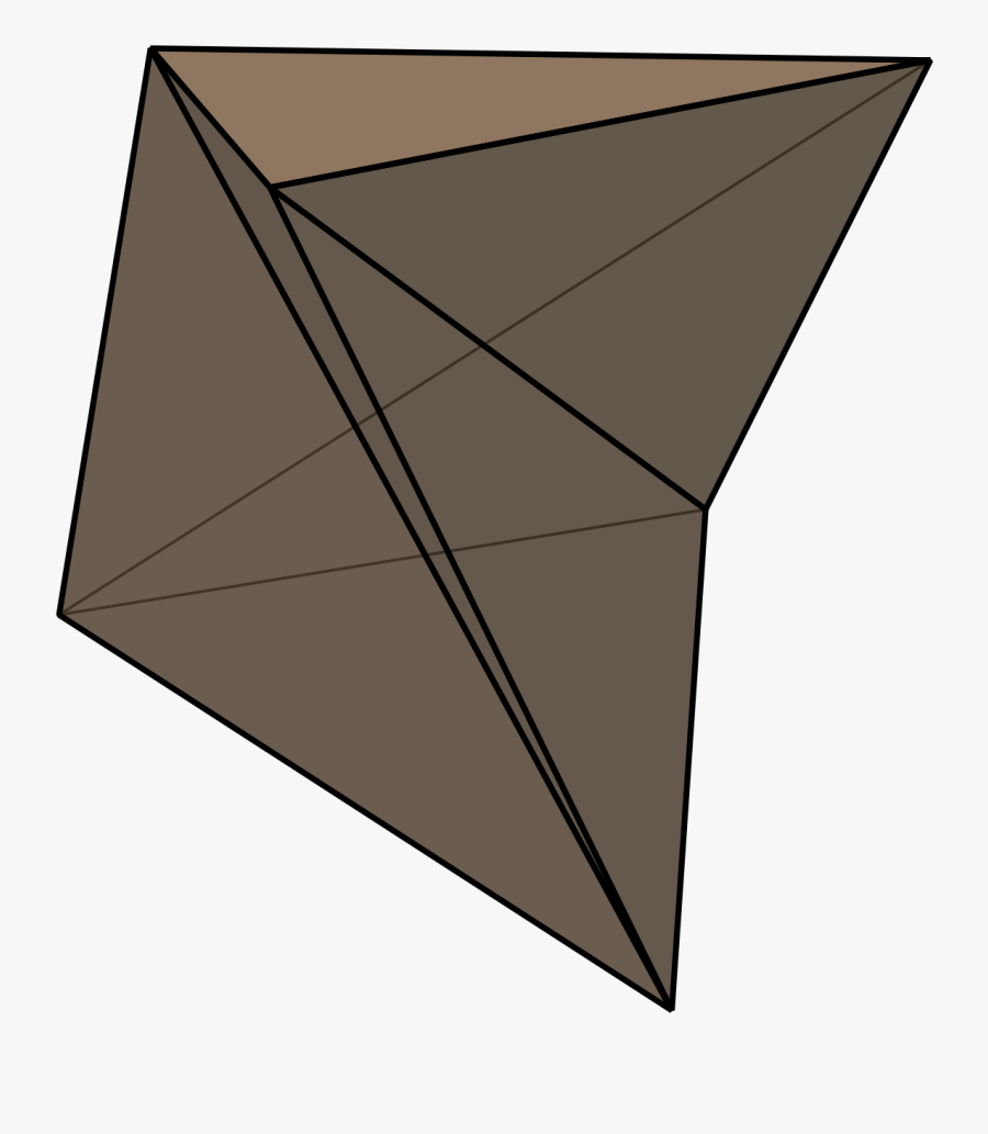 Schönhardt Polyhedron - Triangle, Transparent Clipart