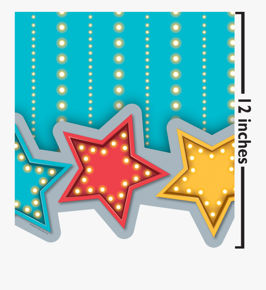 Tcr8984 Marquee Big Big Border Image - Star Border Trim, Transparent Clipart