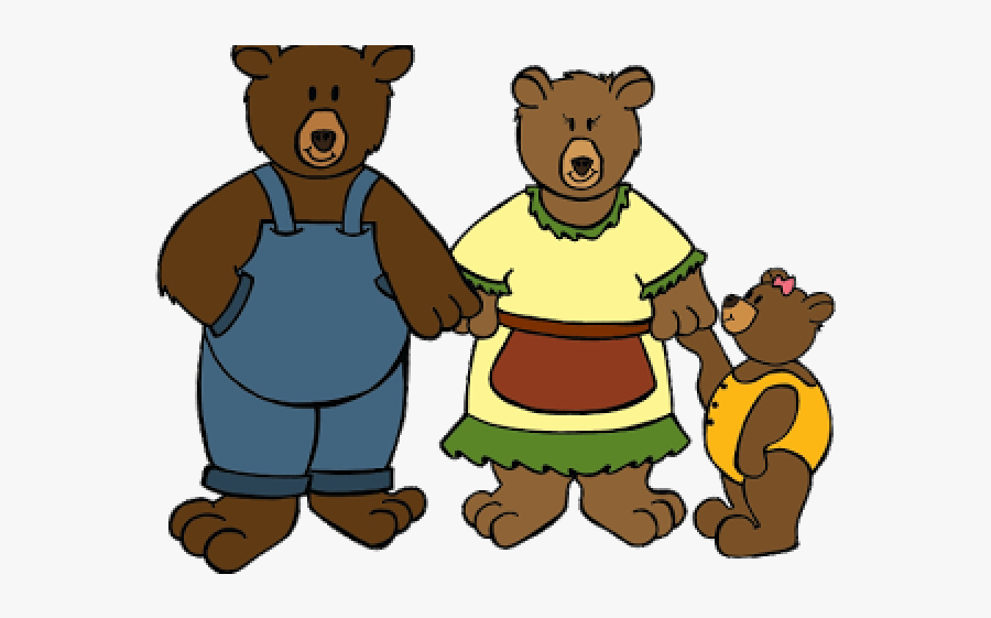 3 Bears Cartoon Goldilocks , Free Transparent Clipart - ClipartKey