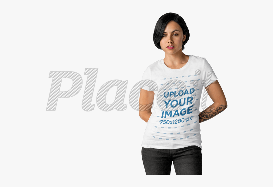 Download Clip Art Placeit T Shirt Mockup - Like His Beard I Like Her Butt Shirts , Free Transparent ...