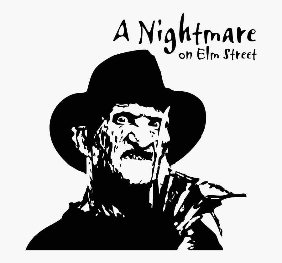 Freddy Krueger Jason Voorhees Michael Myers A Nightmare - Freddy Krueger Black And White, Transparent Clipart