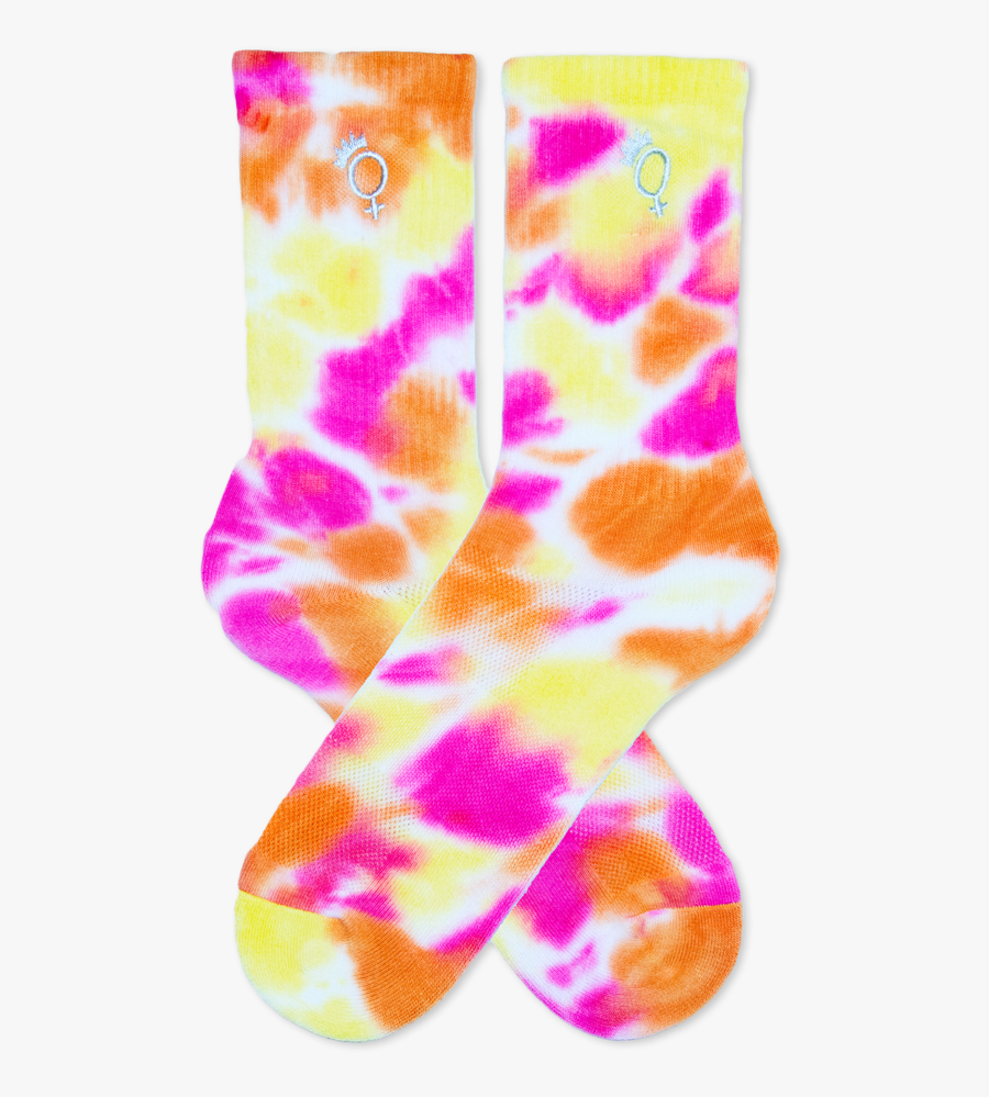 Women"s Tie Dye Athletic Socks - Sock, Transparent Clipart