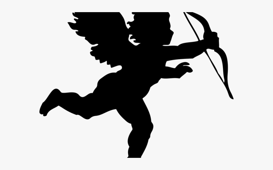 Angel Warrior Clipart Bow Arrow - Silhouette Angel Png Vector, Transparent Clipart