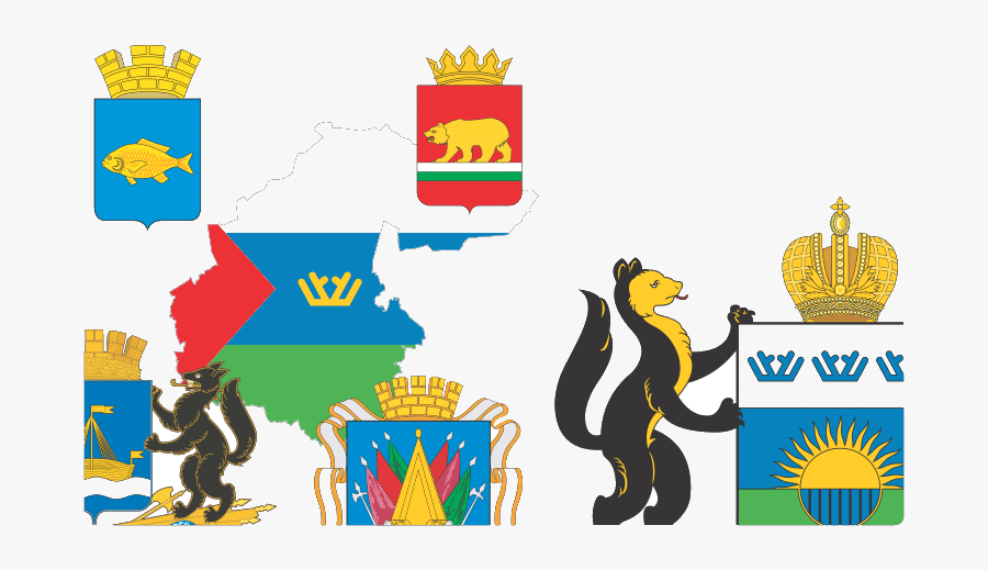 Heraldry Of Tyumen Oblast - Флаг Уральского Федерального Округа, Transparent Clipart