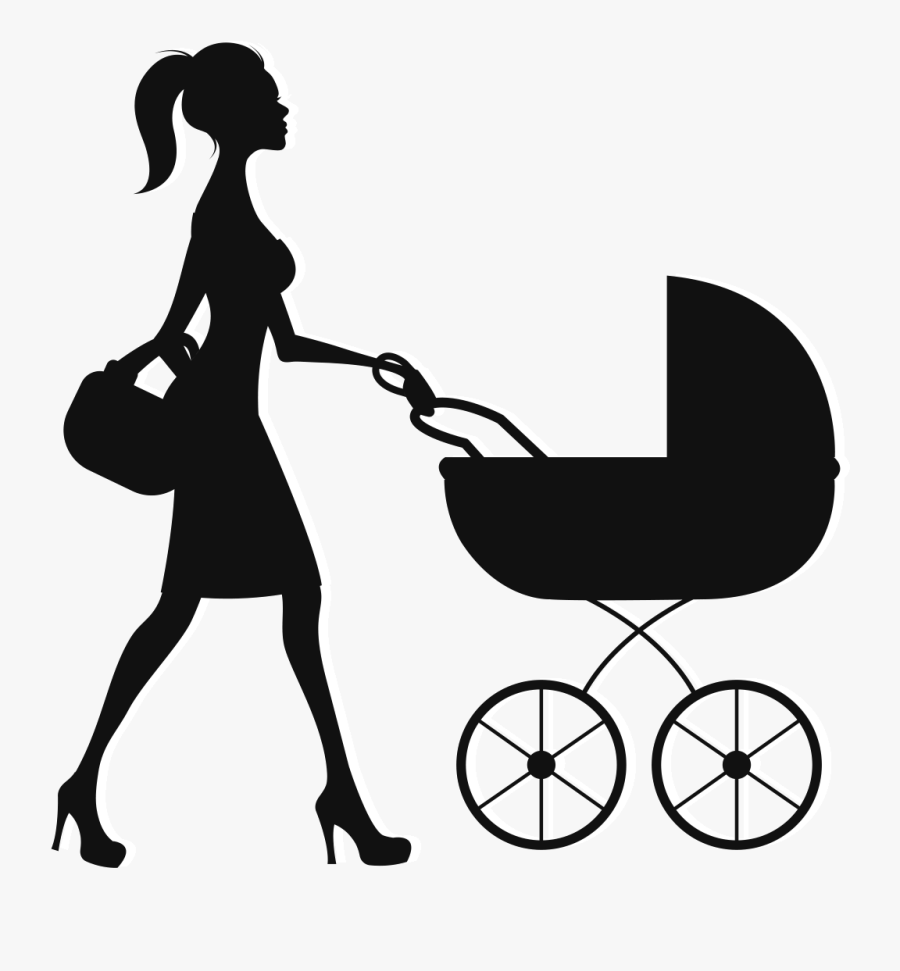 Nanny Mother Baby Transport Infant Clip Art - Wall Decal, Transparent Clipart