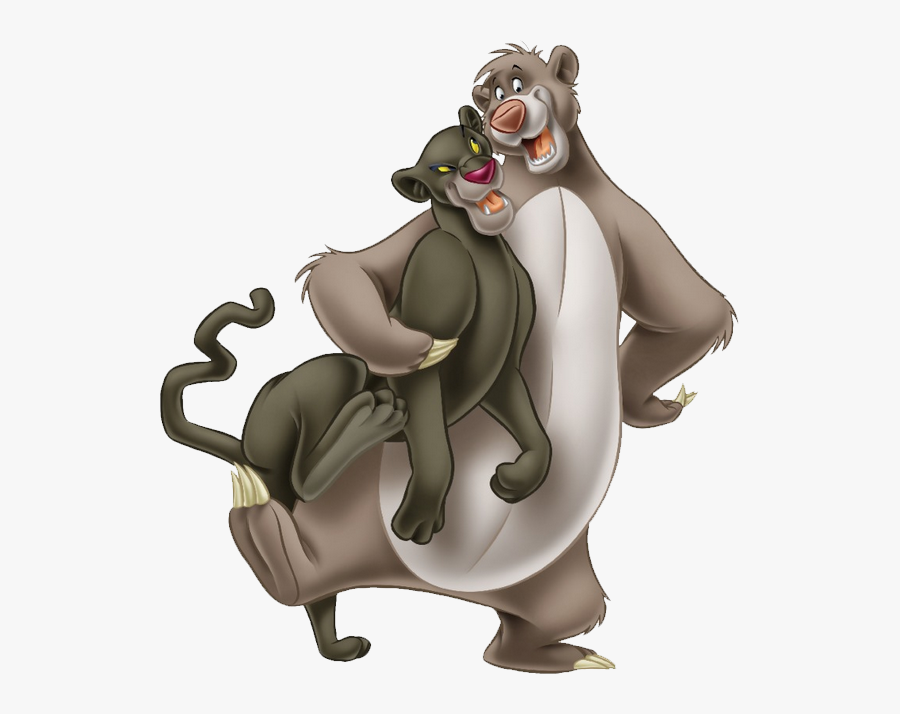 Disney Baloo And Bagheera, Transparent Clipart
