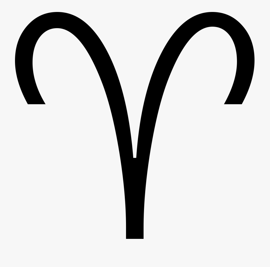 Free Vector Zodiac Aries Clip Art - Aries Symbol, Transparent Clipart