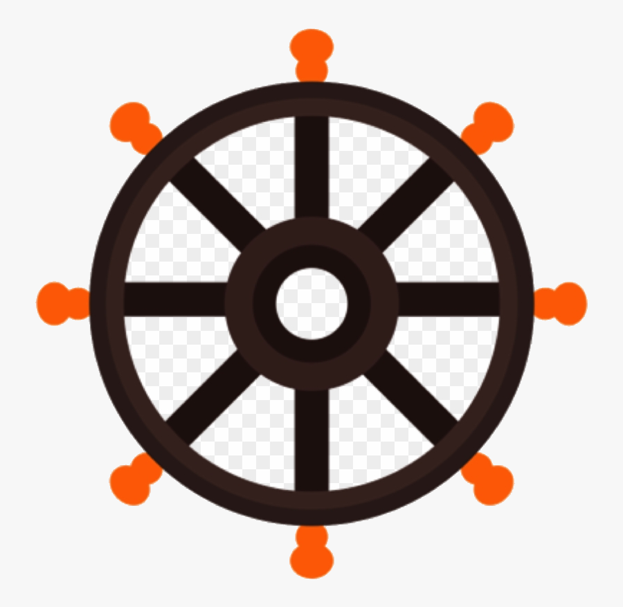 Ship Wheel As Soon Your Course Is Open It Can Be Clipart - Dharmachakra Png, Transparent Clipart