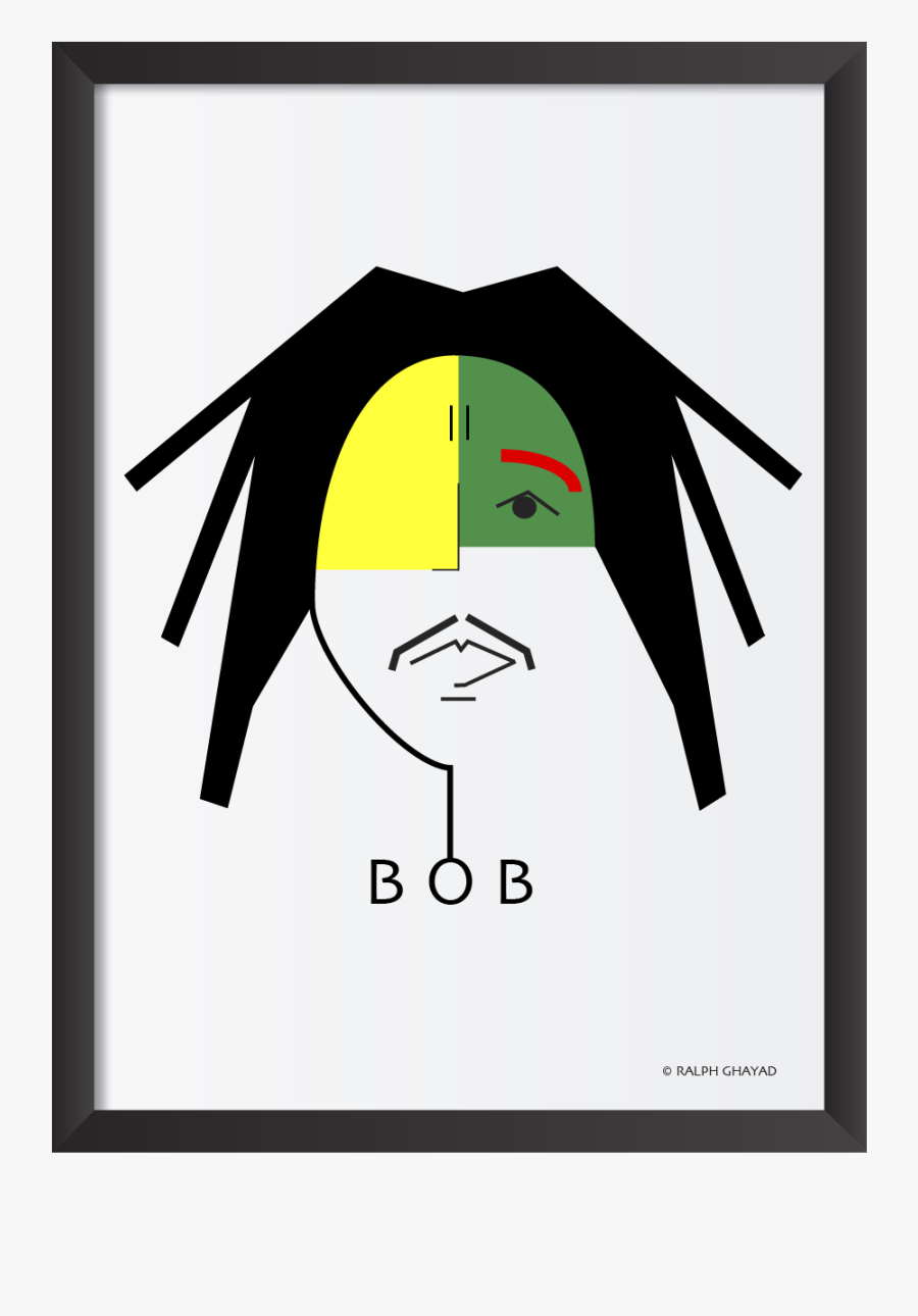 Logo Bob Marley, Transparent Clipart