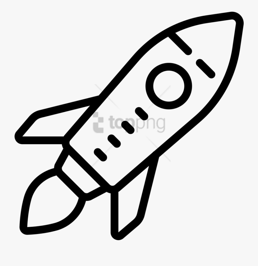 Line Art,clip Art,coloring Book,black And White,graphics,vehicle - Free To Use Rocket, Transparent Clipart