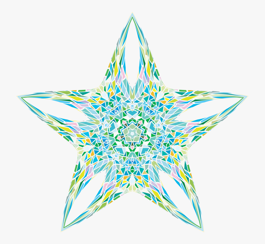 Star,symmetry,body Jewelry - Fractal Art, Transparent Clipart