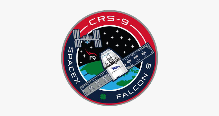 Spacex Crs 9 Mission Patch, Transparent Clipart