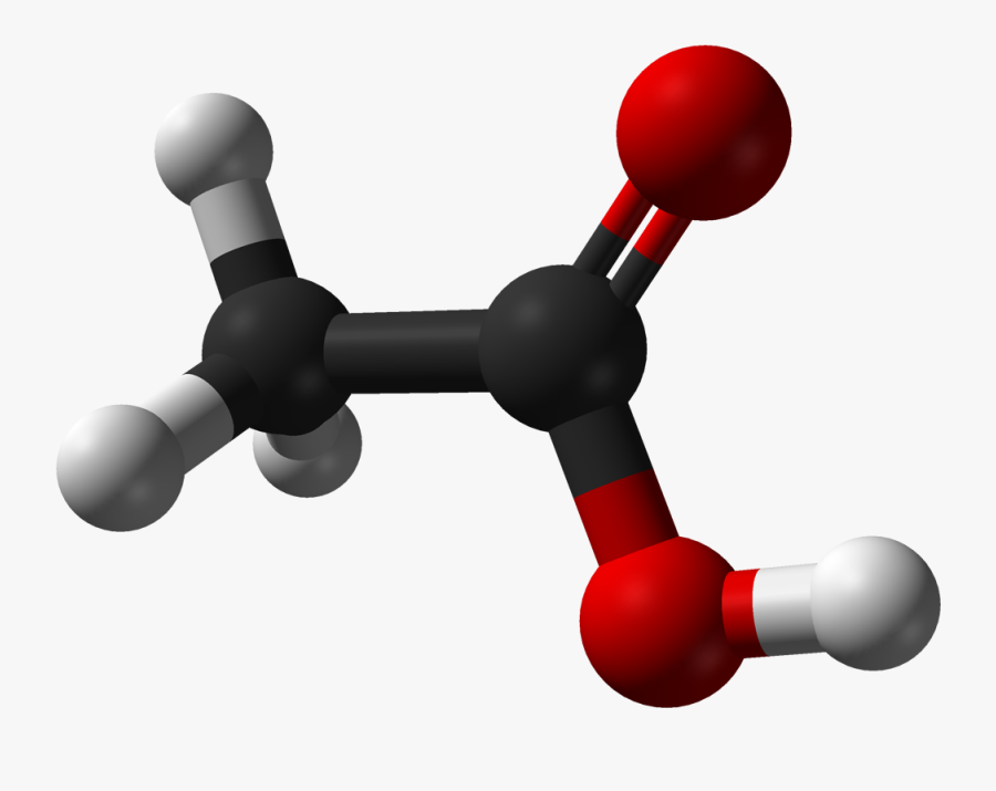 Hardware,acetic Acid,acid - Acetic Acid Molecular Model, Transparent Clipart