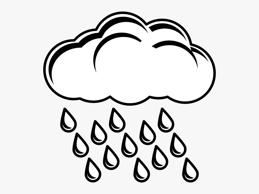 Clipart Rain Percipitation - Thunder And Lightning Coloring, Transparent Clipart