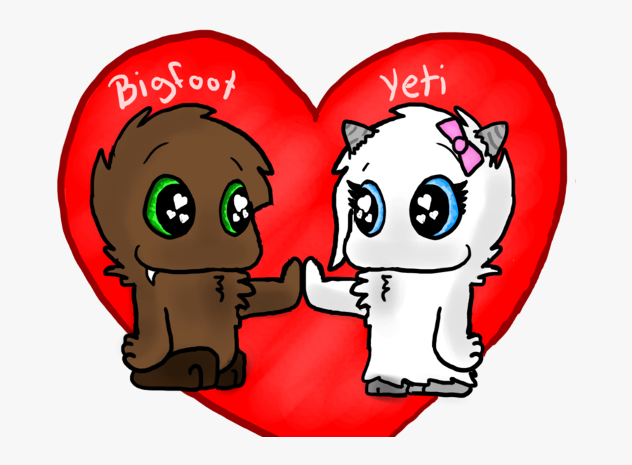 Yeti And Big Foot, Transparent Clipart