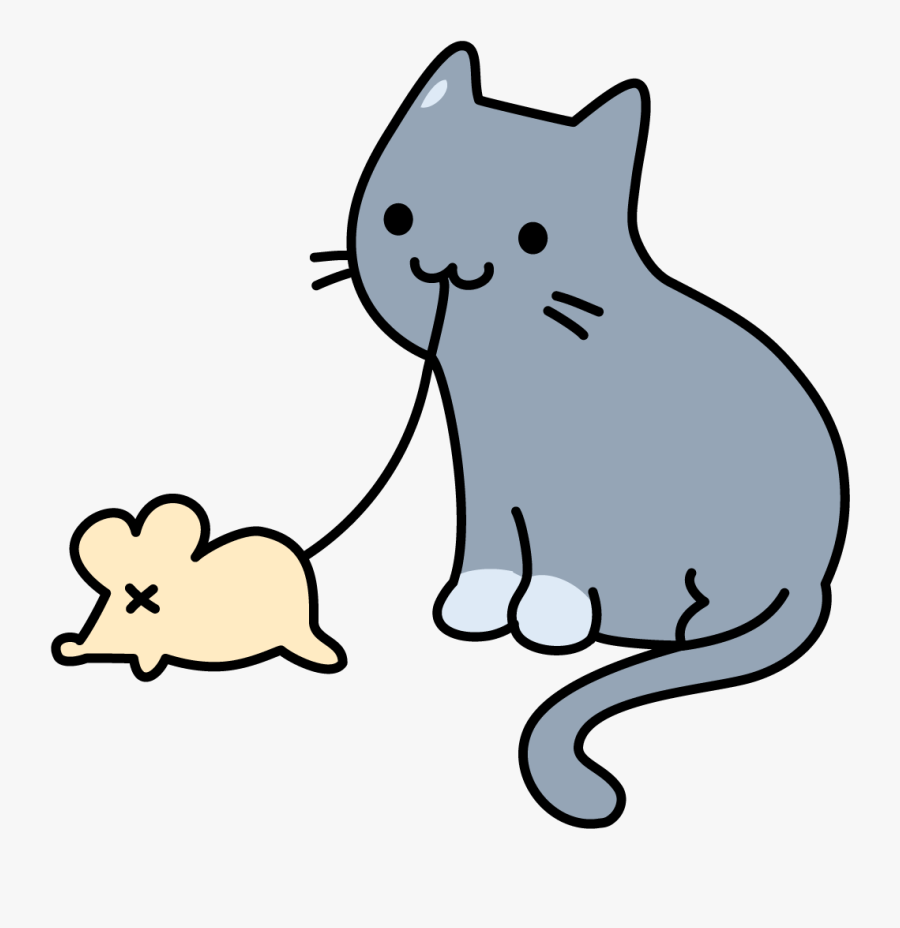 Kittens Clipart Cat And Mouse - Cat And Mouse Icon, Transparent Clipart