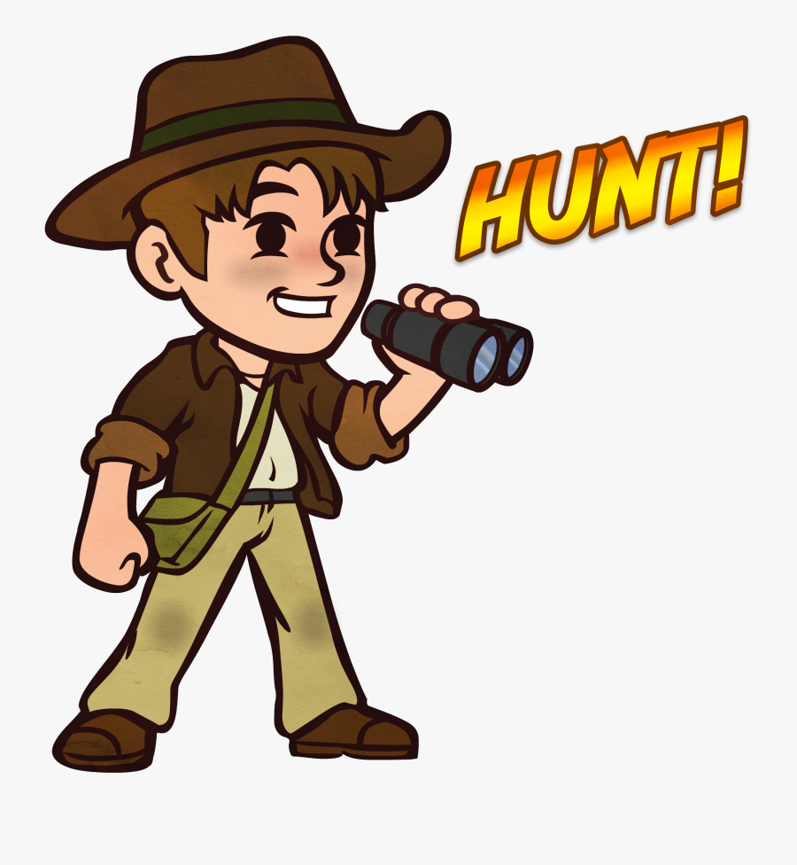 Humting A Geo Detecting Treasure Cache Metal Detecting, - Cartoon, Transparent Clipart