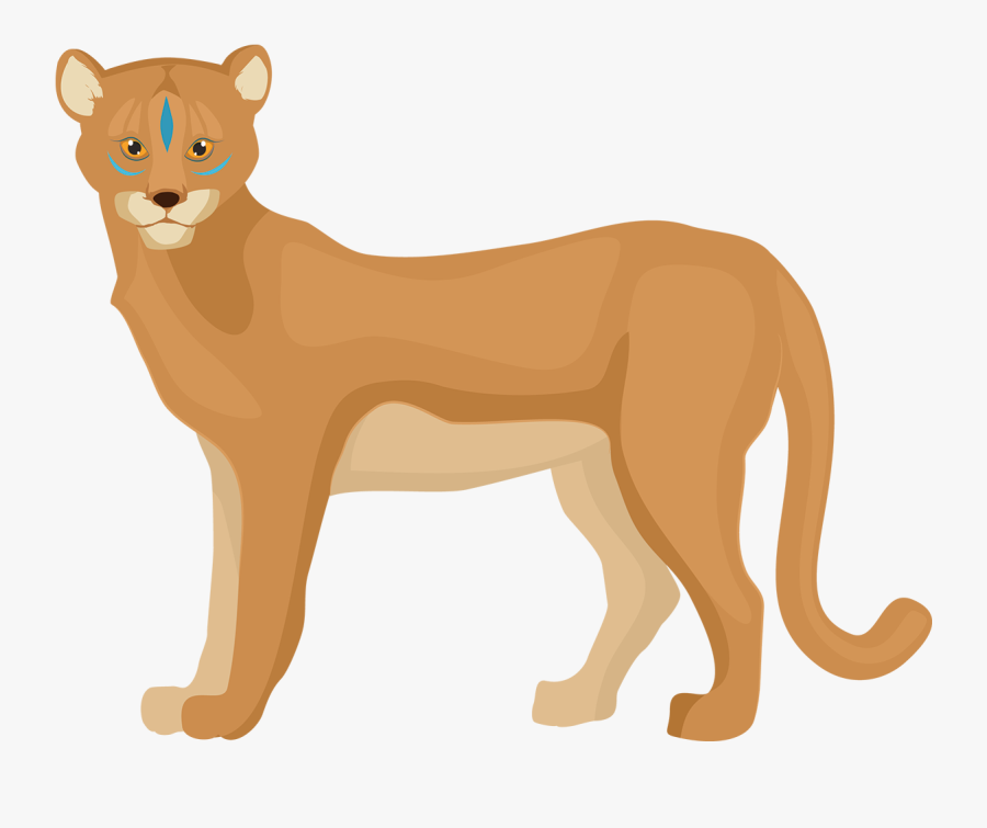 Transparent Lion Png - Mountain Lion Clip Art, Transparent Clipart