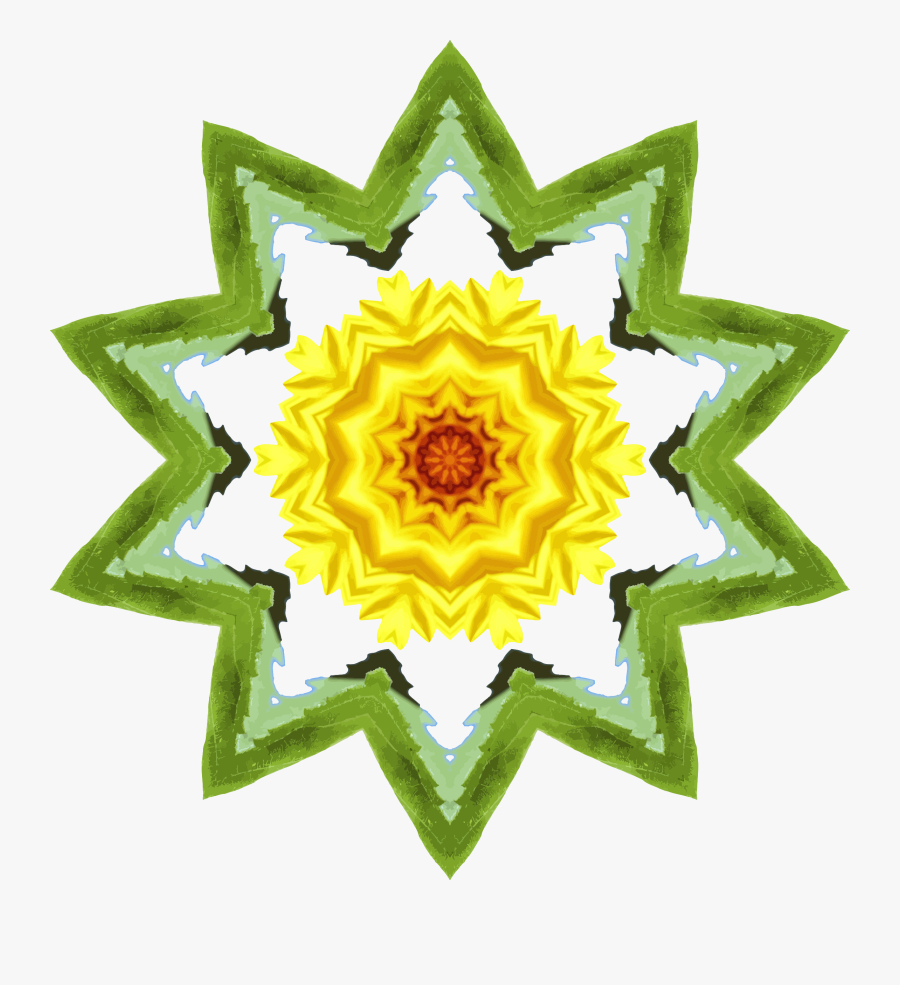 Sunflower Kaleidoscope 26 Clip Arts - Old Wheel Gif, Transparent Clipart