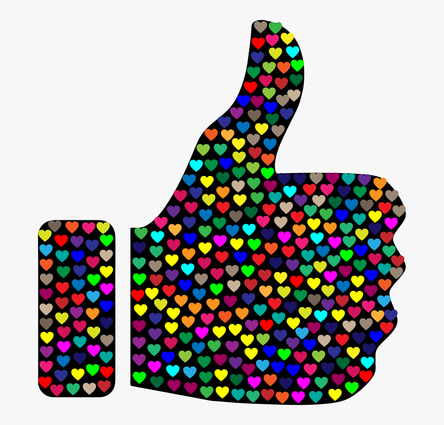 Heart With Thumbs Up Png, Transparent Clipart