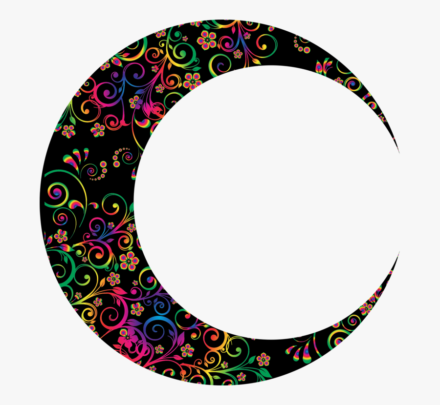 Lunar Phase New Moon Crescent Drawing - Blue Crescent Moon Png, Transparent Clipart