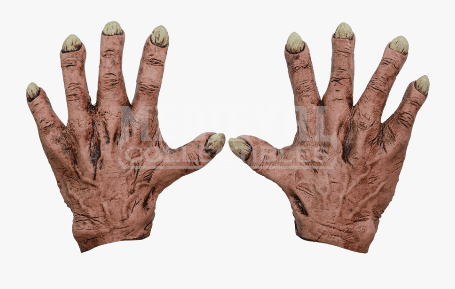 Latex Mask Costume Glove Monster - Hand Monster Png, Transparent Clipart