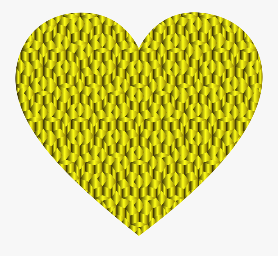 Heart,yellow,green - Heart, Transparent Clipart
