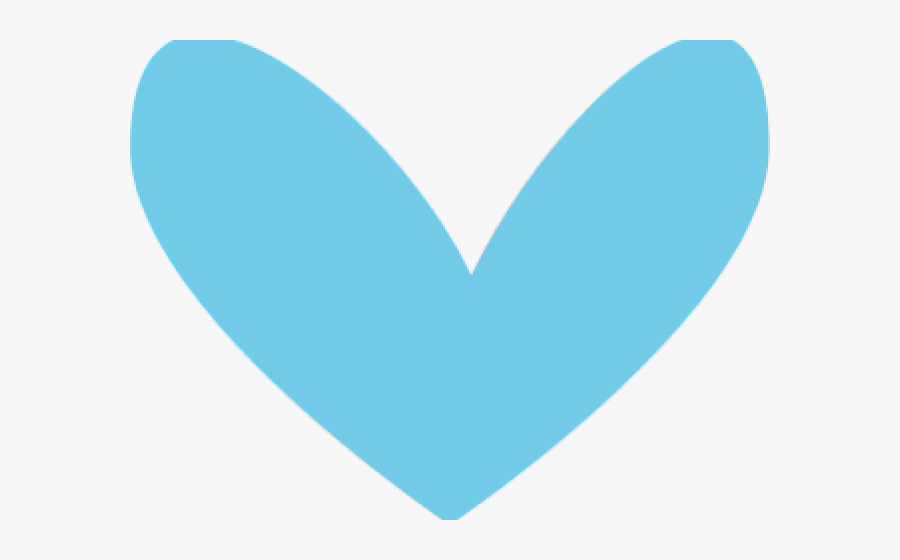 Teal Heart Cliparts - Blue Heart Hand Drawn, Transparent Clipart