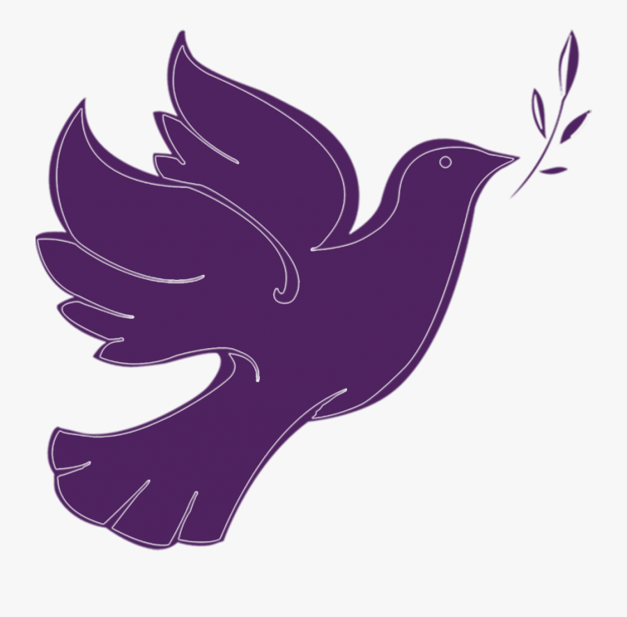 Dove Clipart Purple - Purple Dove Clipart, Transparent Clipart