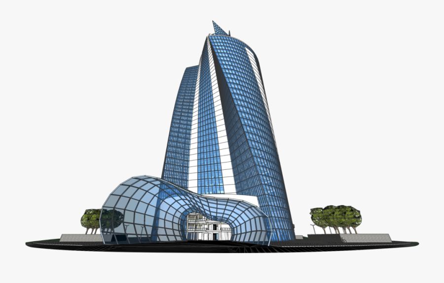 Commercial Building, Transparent Clipart