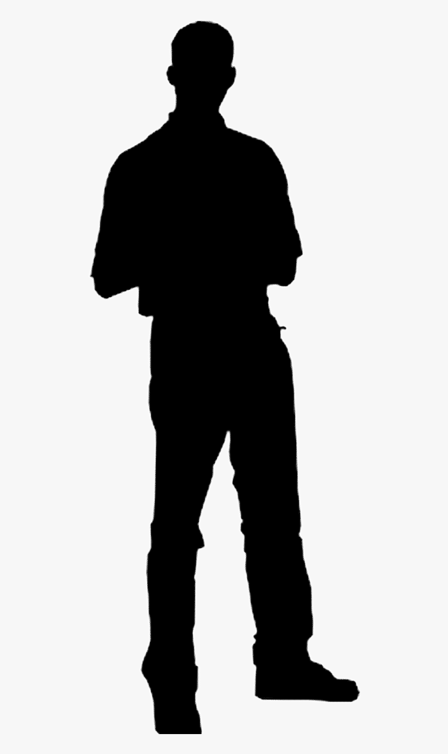 Man Silhouettes Clip Art - Teenager Black Silhouette Transparent , Free ...