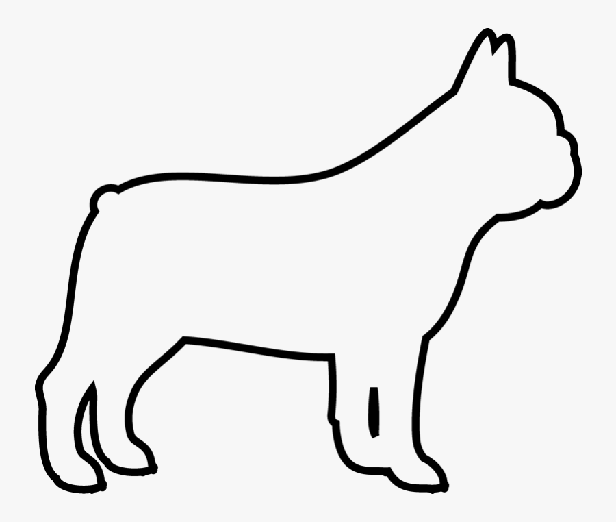 French Bulldog Free Online Clipart , Png Download - Dog Outlines French Bulldog, Transparent Clipart