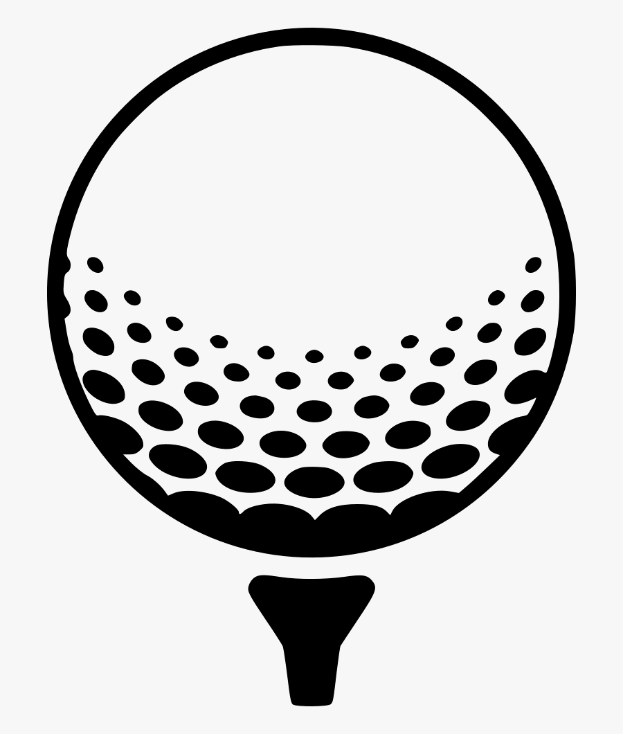 Golf Pin Png - Golf Ball On Tee Icon, Transparent Clipart