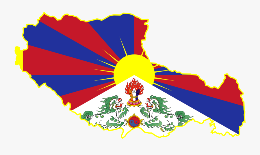 Flower,leaf,symmetry - Flag Map Of Tibet, Transparent Clipart