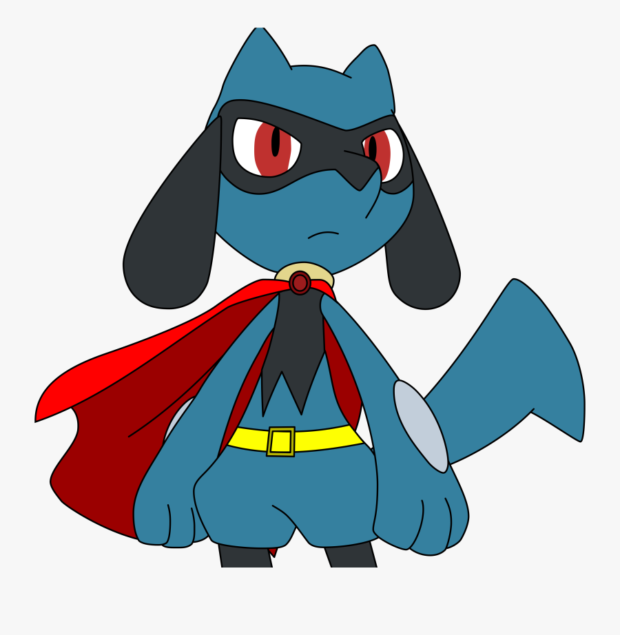 Oliver The Aura Warrior - Riolu Superhero, Transparent Clipart