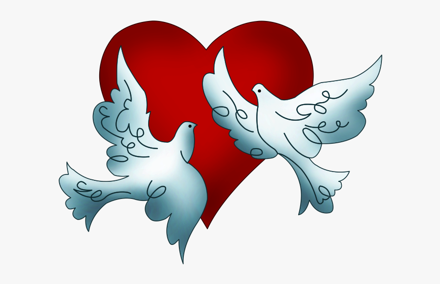 Clip Art, San Valentin Ideas, Valentino, Santos, Valentines, - Free Clip Art Wedding Doves, Transparent Clipart