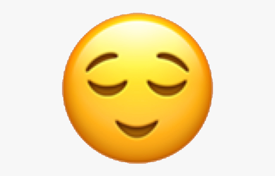 😌 Relaxed 😌 - Blank Face Emoji Png, Transparent Clipart