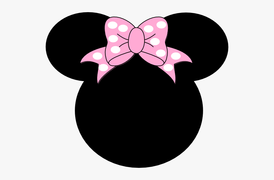 Png Panda Free Images - Minnie Mouse Orange Bow, Transparent Clipart