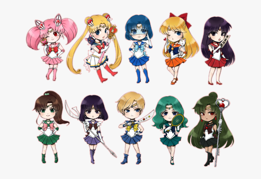 Sailor Moon Clipart Google - Chibi Sailor Moon Characters, Transparent Clipart