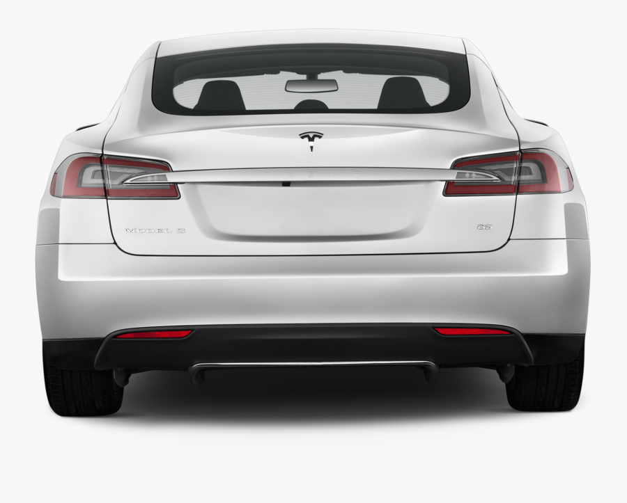 Tesla Clipart Hyundai Car - Tesla Model S 2013 Back, Transparent Clipart