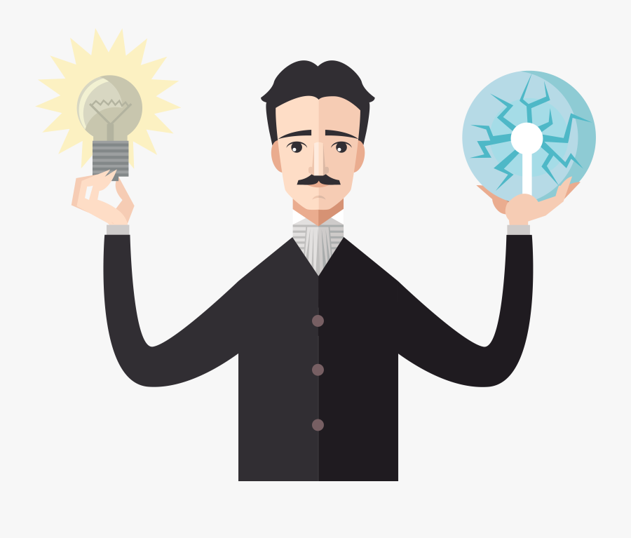 Nikola Tesla Clip Art, Transparent Clipart