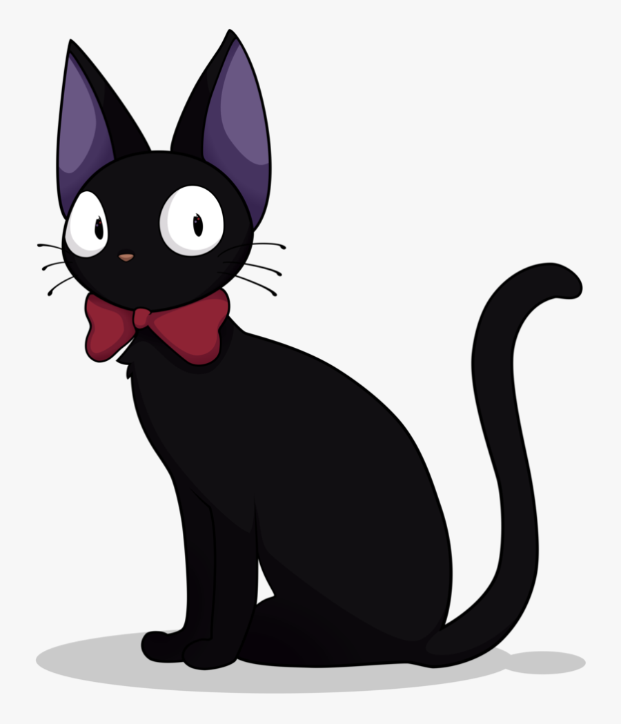 Transparent Fit Clipart - Studio Ghibli Kiki Cat, Transparent Clipart