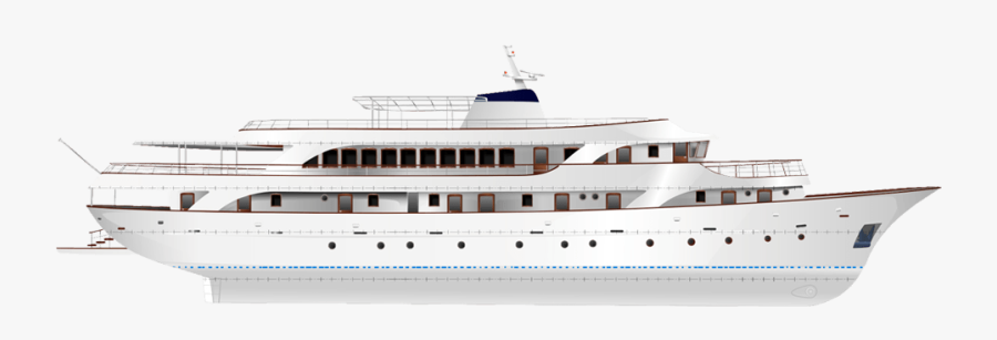 Cruise Clipart Transparent - Luxury Ships Side View, Transparent Clipart