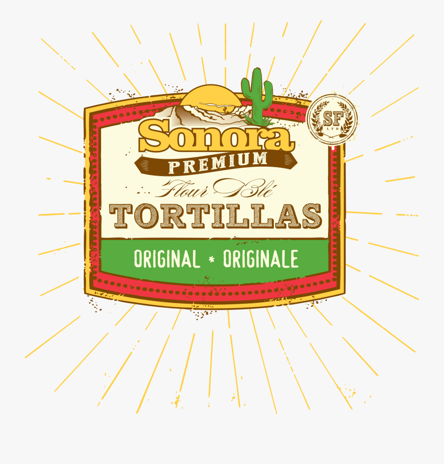 Transparent Tortilla Wrap Clipart - Sonora Foods, Transparent Clipart