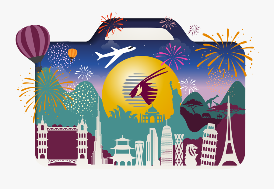 Qatar Airways Inspires World Explorers To Live Their - Qatar Airways Travel Festival 2018, Transparent Clipart