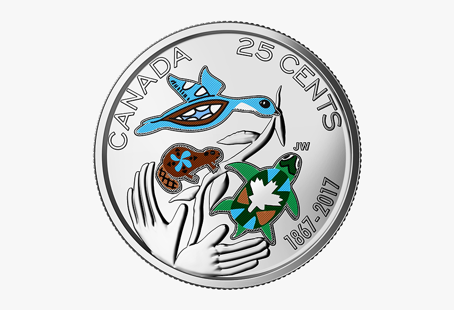 Canada Glow In The Dark Toonie, Transparent Clipart