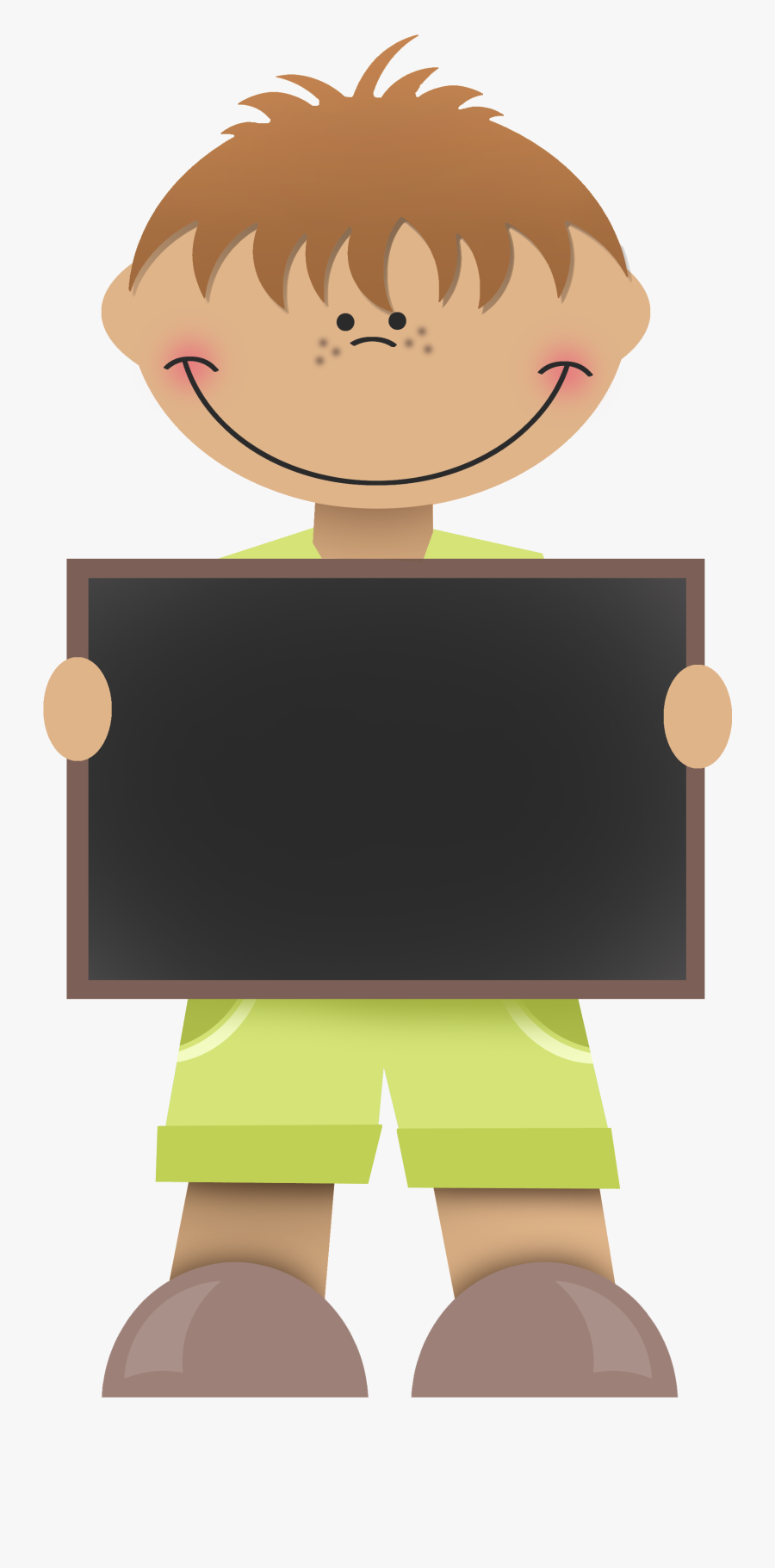 Girl With Slate Clipart, Transparent Clipart