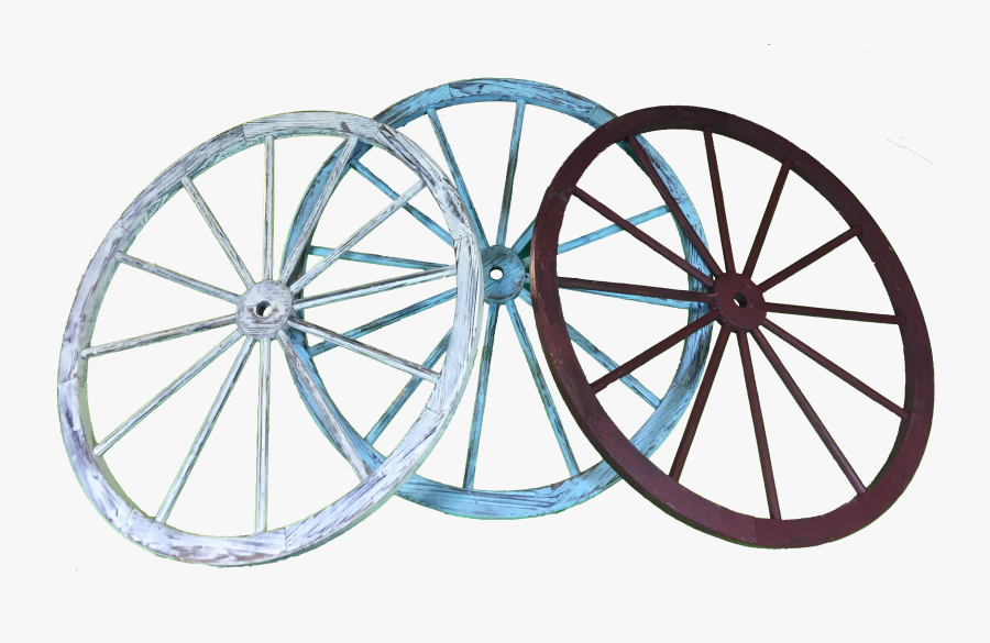 30 Inch Colored Wagon Wheel Wall Art - Cart Wheels, Transparent Clipart