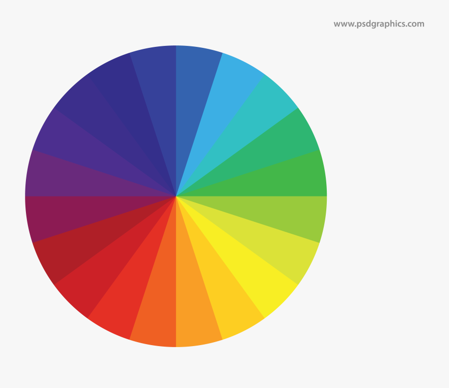 Color Wheel Vector Psdgraphics - Color Wheel Vector Png, Transparent Clipart
