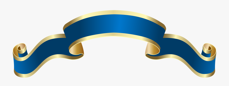 View Full Size - Banner Ribbon Blue Png, Transparent Clipart